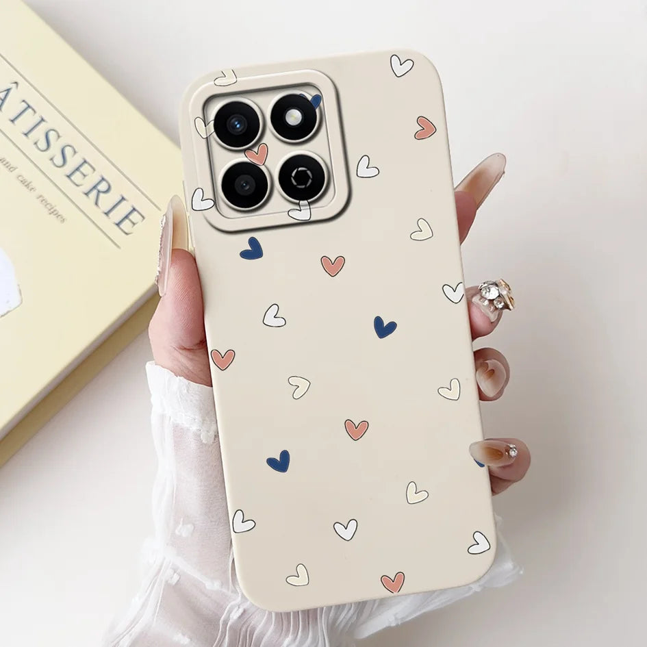 For Honor X7c 4G Case ALT-LX2 Shockproof Cover Sweet Girls Love Heart Soft Liquid Silicone Phone Cases For Honor 200 Smart Coque - Toxic Skullz