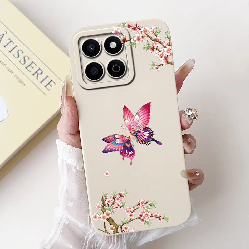 For Honor X7c 4G Case ALT-LX2 Shockproof Cover Sweet Girls Love Heart Soft Liquid Silicone Phone Cases For Honor 200 Smart Coque - Toxic Skullz