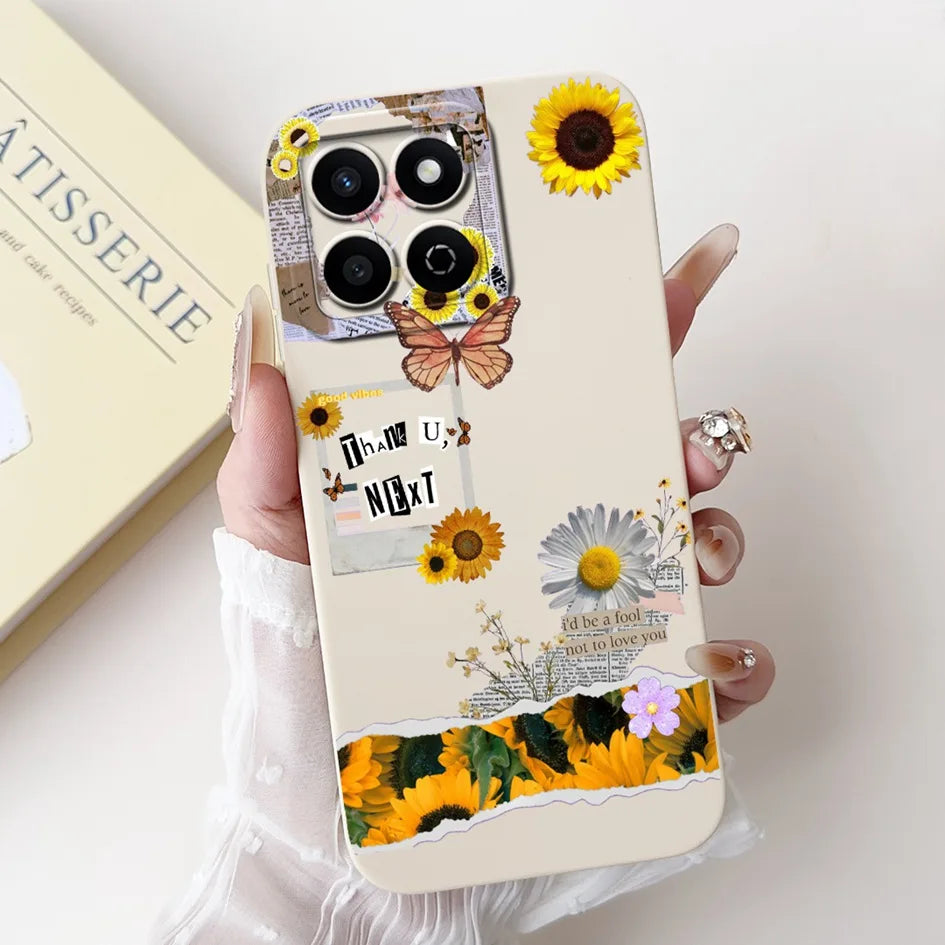 For Honor X7c 4G Case ALT-LX2 Shockproof Cover Sweet Girls Love Heart Soft Liquid Silicone Phone Cases For Honor 200 Smart Coque - Toxic Skullz