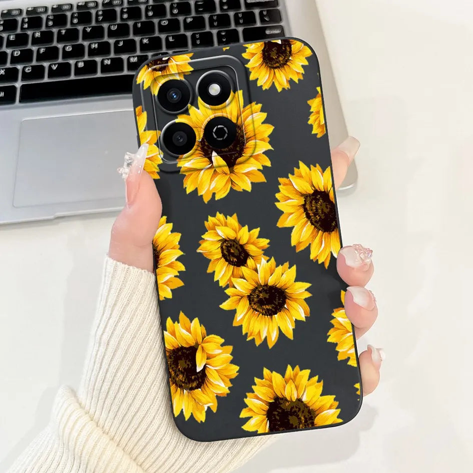 For Honor X7c 4G Case ALT-LX2 Shockproof Cover Sweet Girls Love Heart Soft Liquid Silicone Phone Cases For Honor 200 Smart Coque - Toxic Skullz