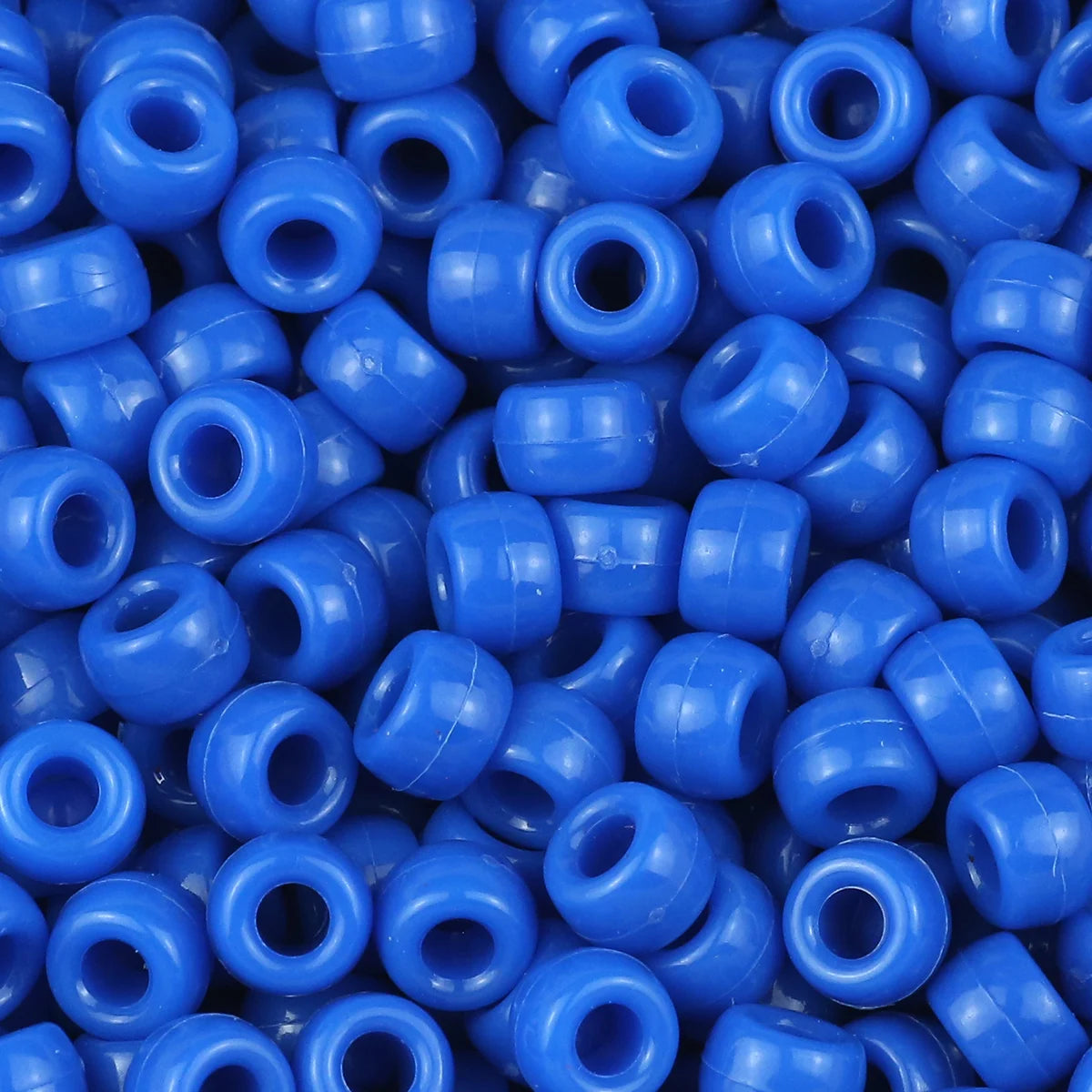 1200Pcs multi-colored Large Hole Pony Beads Plastic Beads For Bracelets Making DIY Crafts - Toxic Skullz