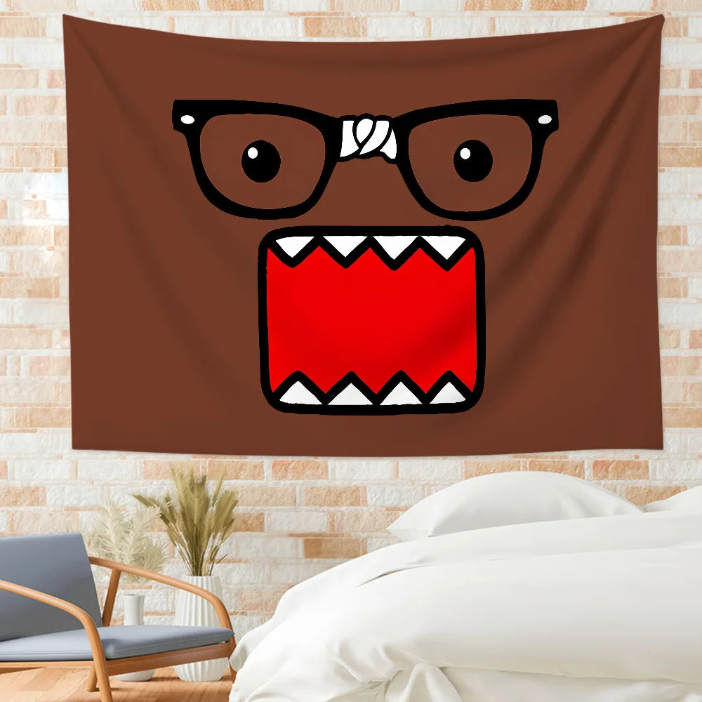 Cute Domo Kun flag For Bedroom Living Bar Garden Outdoor Active Decoration Background And Concert - Toxic Skullz