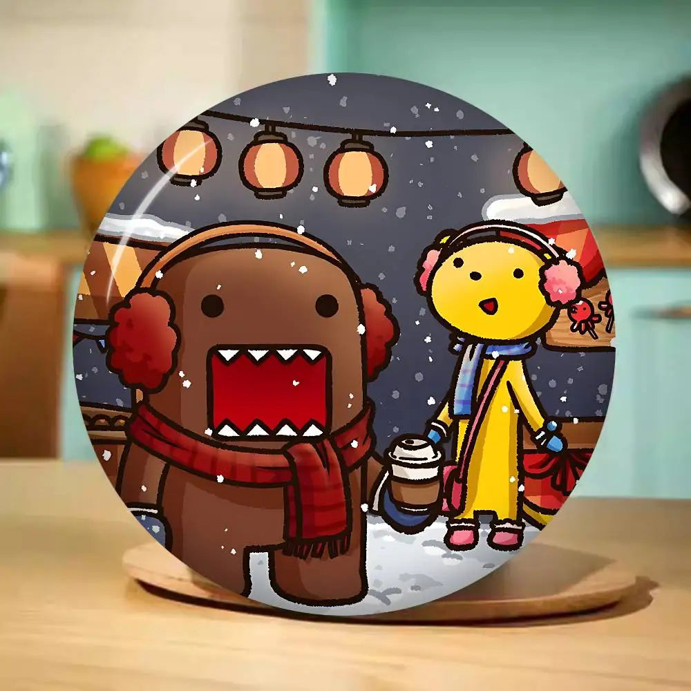 Cute Domo Kun 58mm Handmade Brooch Cartoon Cosplay Badge on Backpack Jewelry Accessories Gifts - Toxic Skullz