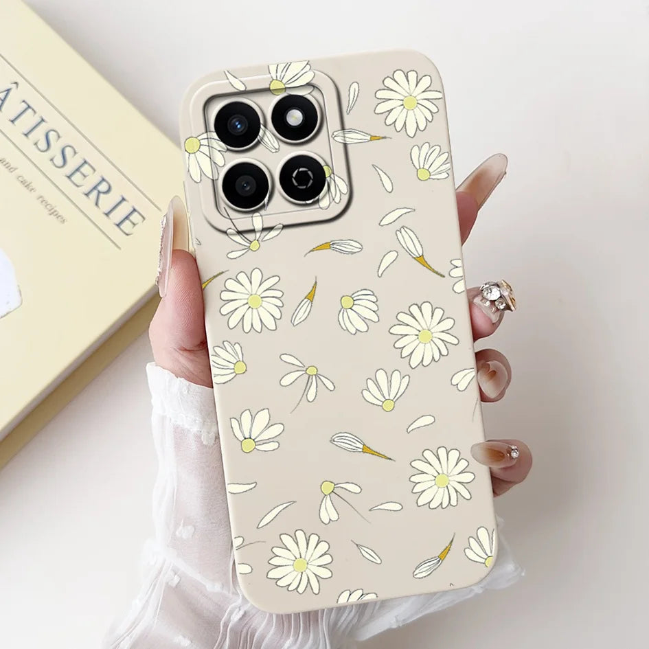 For Honor X7c 4G Case ALT-LX2 Shockproof Cover Sweet Girls Love Heart Soft Liquid Silicone Phone Cases For Honor 200 Smart Coque - Toxic Skullz