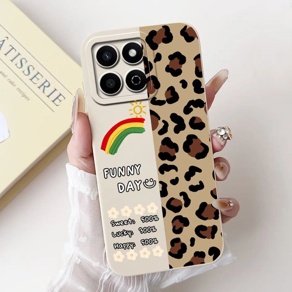 For Honor X7c 4G Case ALT-LX2 Shockproof Cover Sweet Girls Love Heart Soft Liquid Silicone Phone Cases For Honor 200 Smart Coque - Toxic Skullz