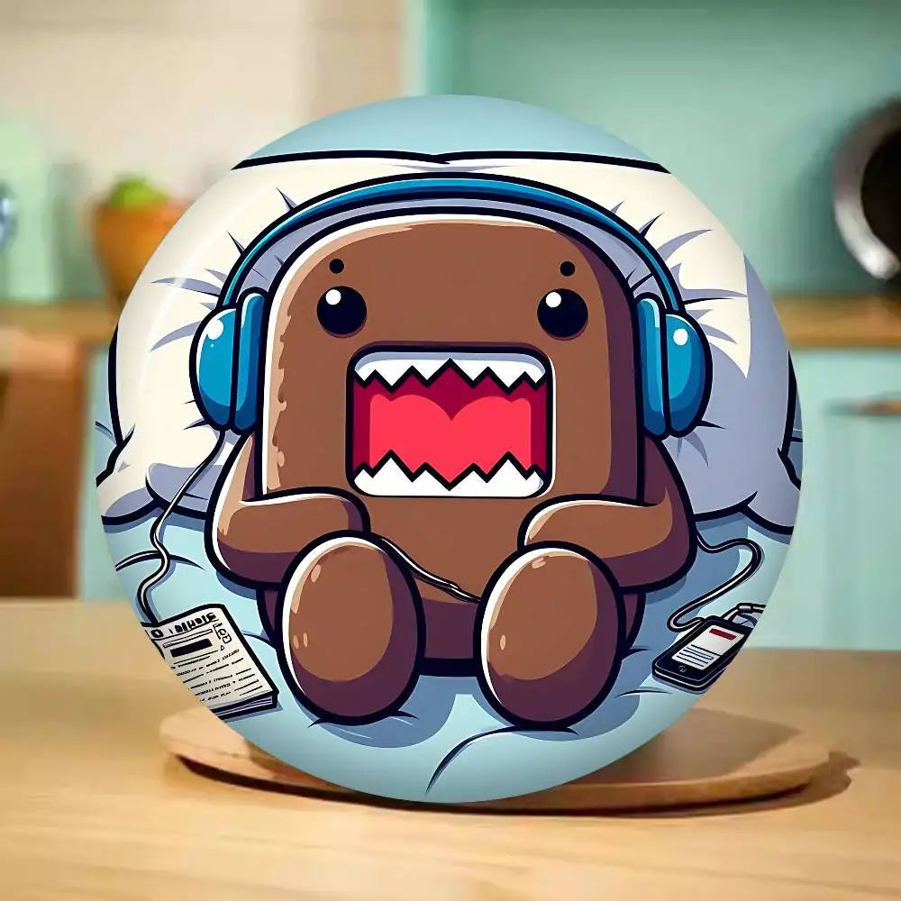 Cute Domo Kun 58mm Handmade Brooch Cartoon Cosplay Badge on Backpack Jewelry Accessories Gifts - Toxic Skullz