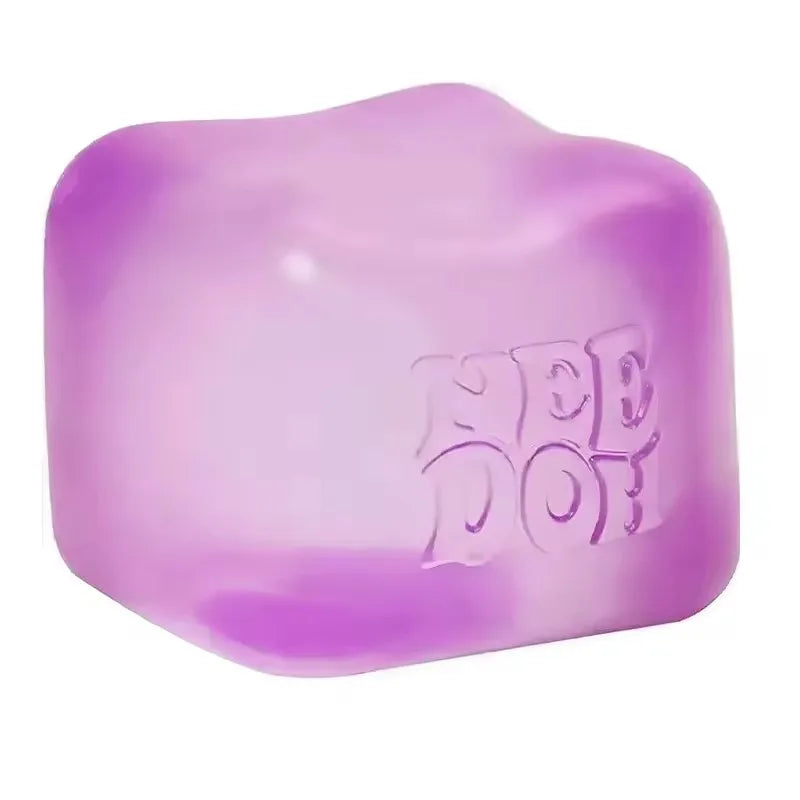 Trending Nee Doh Jellyfish & Cube Squish Toy, Soft Jelly Squeeze Stress Relief Fidget Toy, Sensory NeeDoh for Kids & Adults - Toxic Skullz