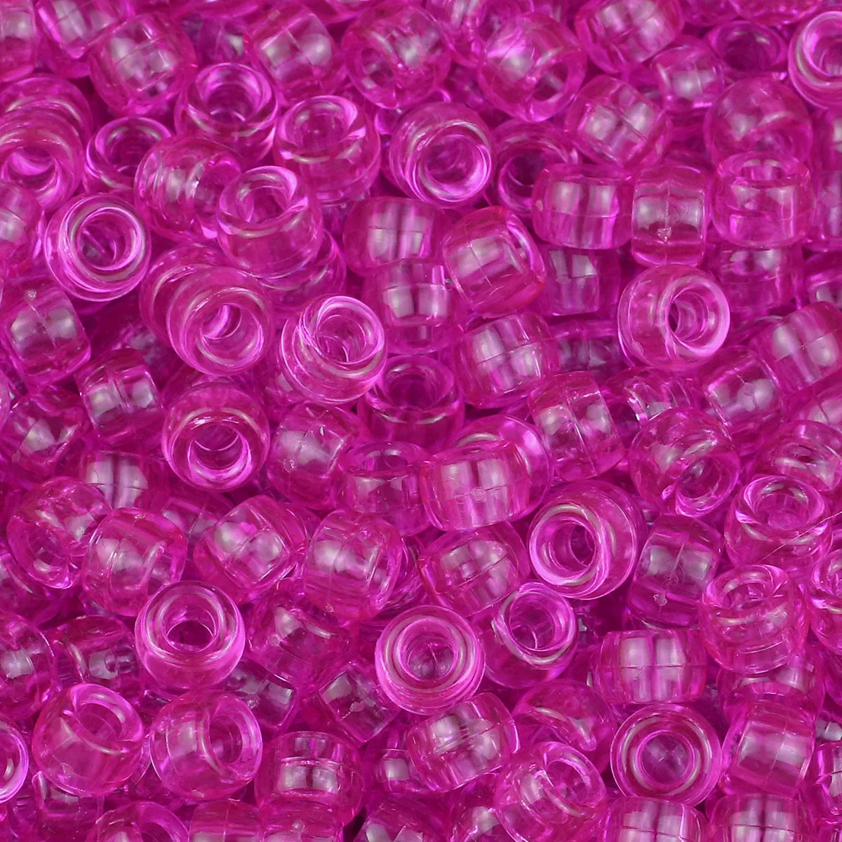 1200Pcs multi-colored Large Hole Pony Beads Plastic Beads For Bracelets Making DIY Crafts - Toxic Skullz