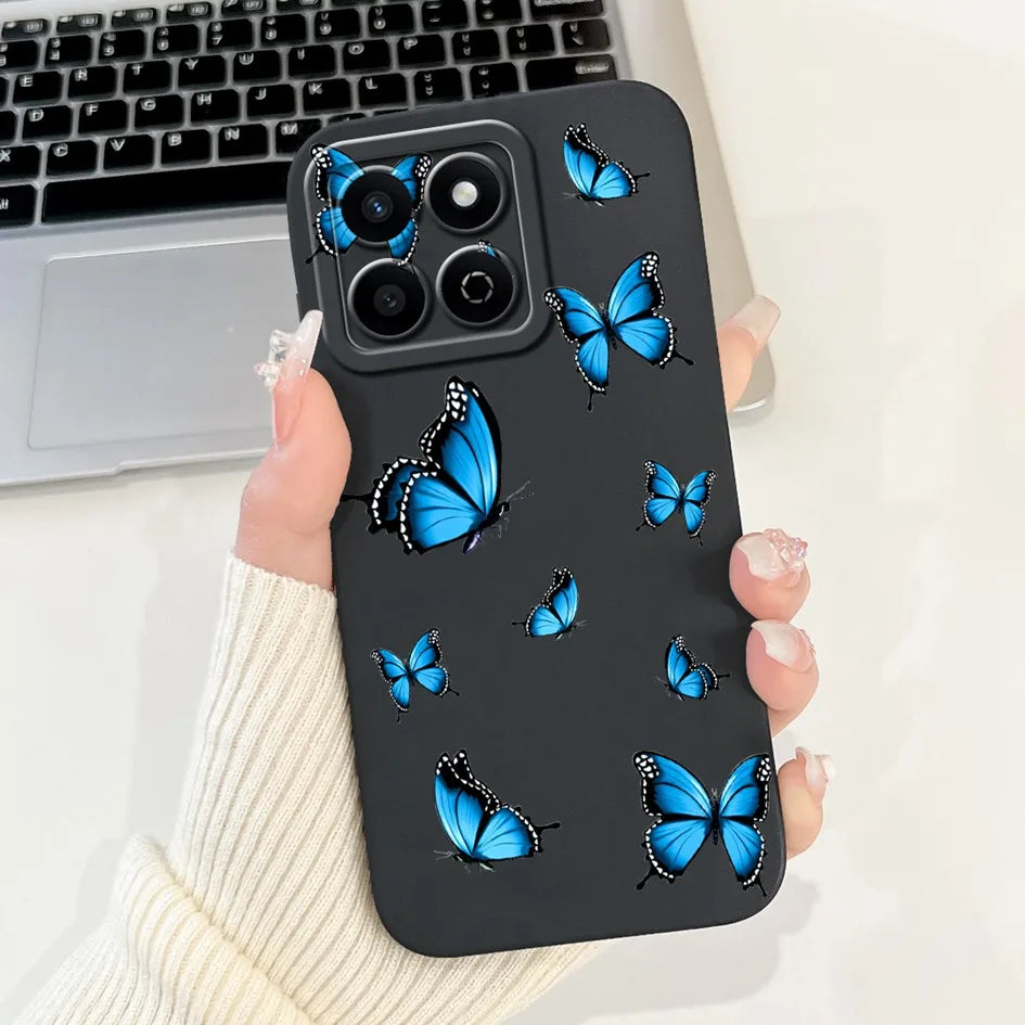 For Honor X7c 4G Case ALT-LX2 Shockproof Cover Sweet Girls Love Heart Soft Liquid Silicone Phone Cases For Honor 200 Smart Coque - Toxic Skullz
