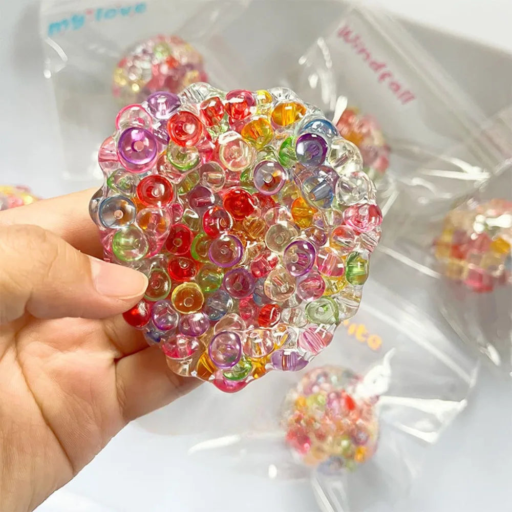 Ice Bead Squishy Stress Ball | Sensory Fidget Toy for Kids & Adults - Toxic Skullz