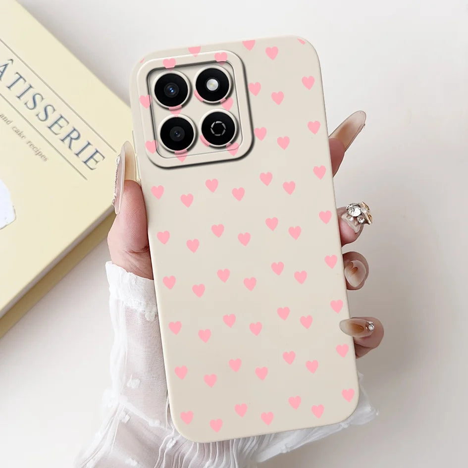 For Honor X7c 4G Case ALT-LX2 Shockproof Cover Sweet Girls Love Heart Soft Liquid Silicone Phone Cases For Honor 200 Smart Coque - Toxic Skullz