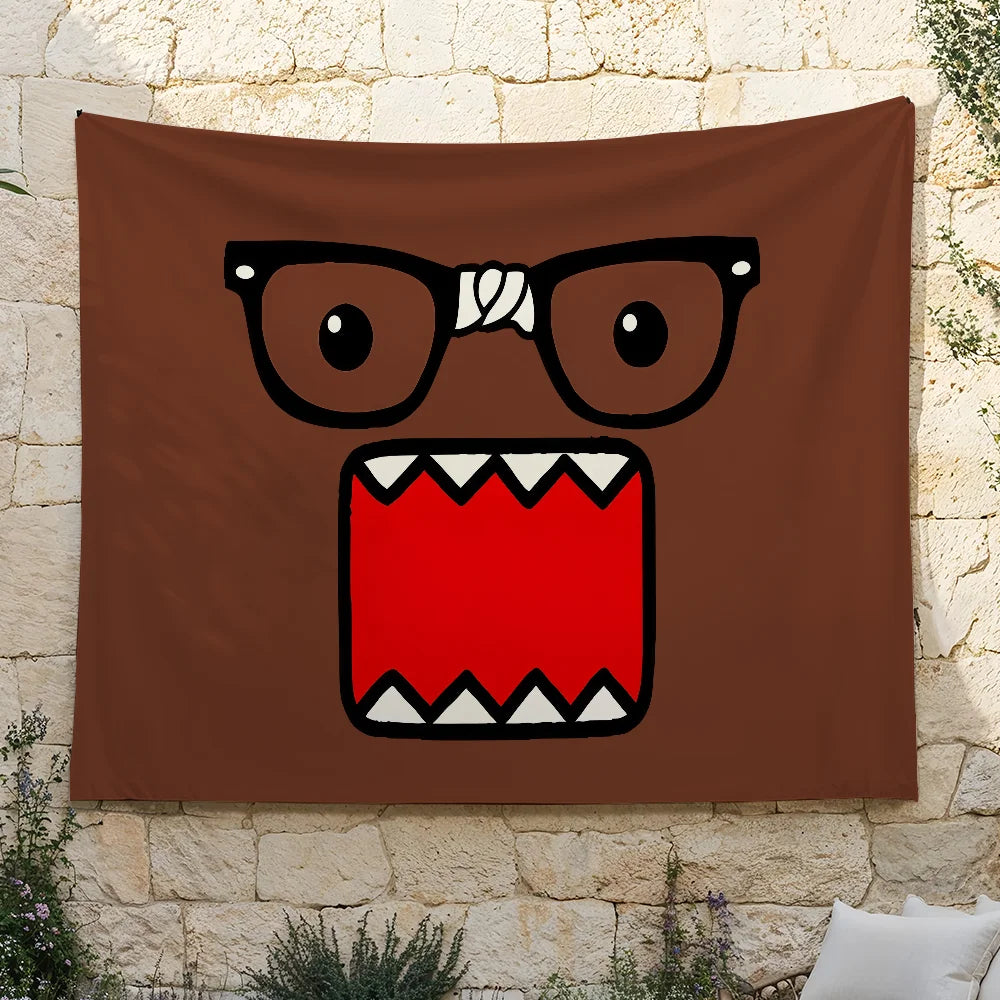 Cute Domo Kun flag For Bedroom Living Bar Garden Outdoor Active Decoration Background And Concert - Toxic Skullz