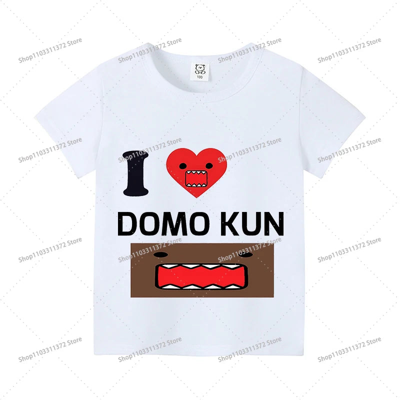 Cute Domos Kuns Short Sleeve Cartoon Boys Girls Clothes Summer Exquisite Fashion Hip Hop Casual Outdoor Wear Toddler Tops Gifts - Toxic Skullz