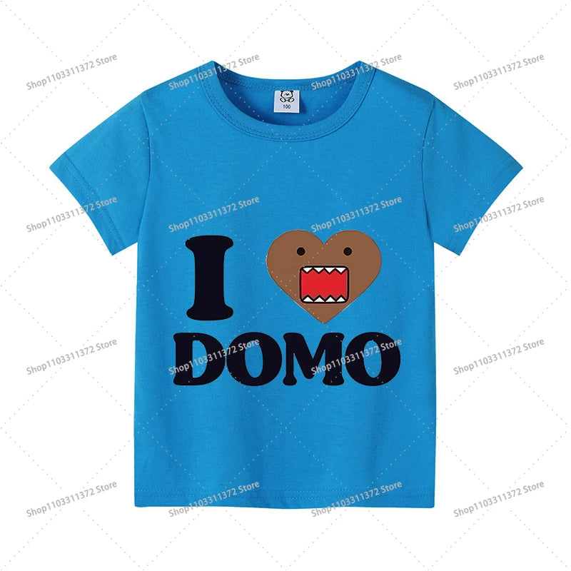 Cute Domos Kuns Short Sleeve Cartoon Boys Girls Clothes Summer Exquisite Fashion Hip Hop Casual Outdoor Wear Toddler Tops Gifts - Toxic Skullz